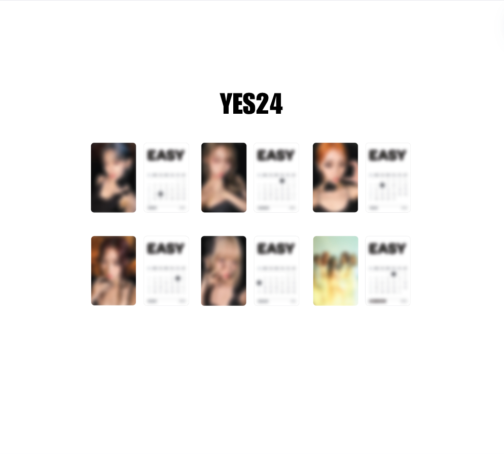 (LESSERAFIM) - 3RD MINI ALBUM EASY: OT5 POB ONLY SETS (STANDARD)