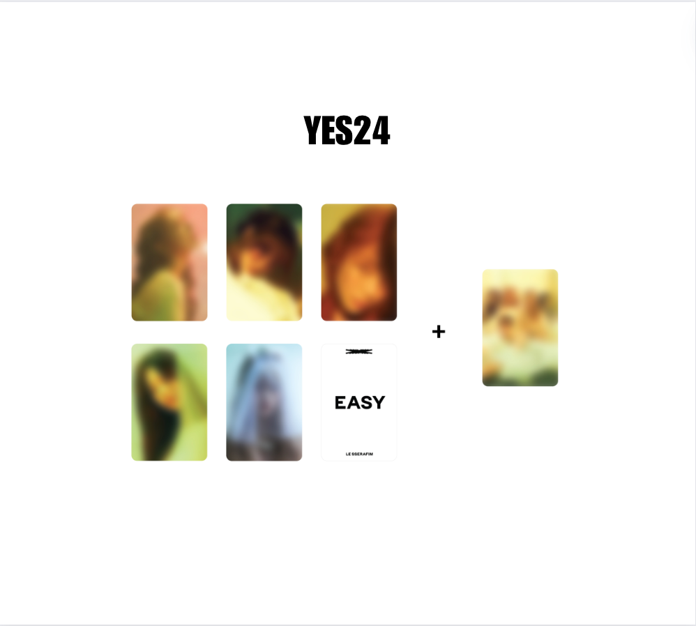 (LESSERAFIM) - 3RD MINI ALBUM EASY: OT5 POB ONLY SETS (COMPACT)