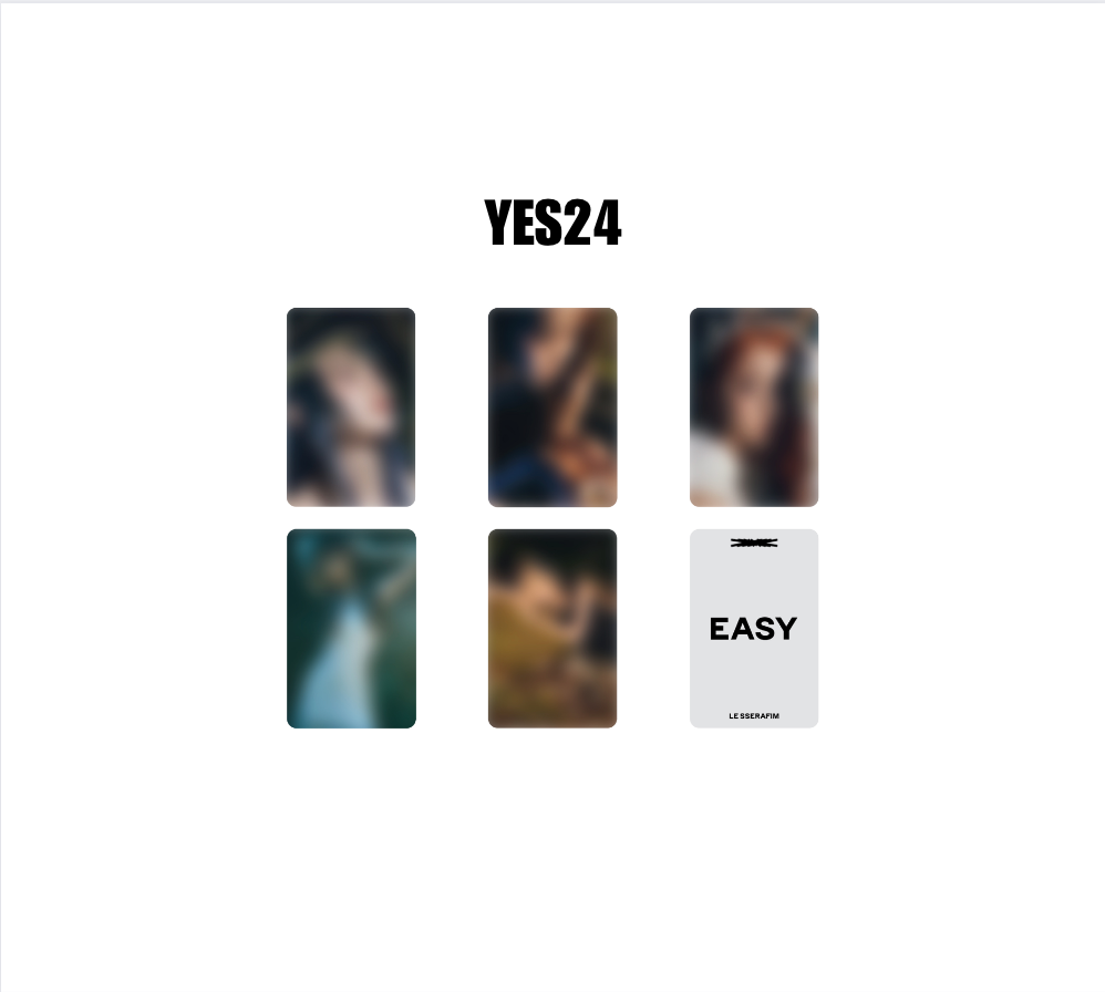 (LESSERAFIM) - 3RD MINI ALBUM EASY: OT5 POB ONLY SETS (WEVERSE)